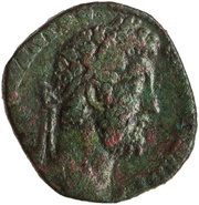 Sestertius - Commodus GEN AVG FELIC P M TR P XV IMP VIII COS VI S C; Genius obverse image