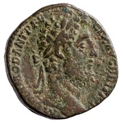 Sestertius - Commodus TEMP FELIC P M TR P XV IMP VIII COS VI S C obverse image