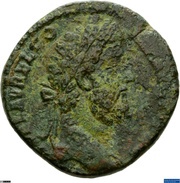 Sestertius - Commodus MATRI DEVM CONSERV AVG COS VI P P S C; Cybele obverse image