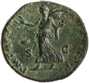 Sestertius - Commodus P M TR P XVII IMP VIII COS VII P P S C; Victory, Rome, 192 reverse image