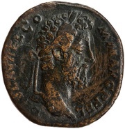 Sestertius - Commodus P M TR P XVII IMP VIII COS VII P P S C; Victory obverse image