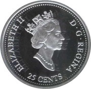 25 Cents - Elizabeth II December; silver obverse image