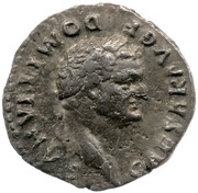 Quinarius - Domitian VICTORIA AVGVST; Victory obverse image