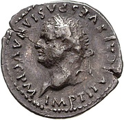 Quinarius - Titus VICTORIA AVGVST; Victory obverse image