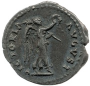 Quinarius - Domitian VICTORIA AVGVST; Victory, Rome, 81-82 reverse image
