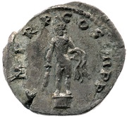 Quinarius - Trajan P M TR P COS IIII P P; Hercules, Rome, 101-102 reverse image
