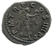 Quinarius - Trajan P M TR P COS IIII P P; Victory, Rome, 101-102 reverse image