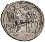 Denarius - Octavian IMP CAESAR; Victory obverse image