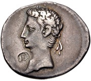 Denarius - Augustus CAESAR AVGVSTVSCL V obverse image