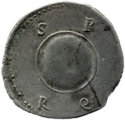 Denarius - Augustus S P Q R CL V, Rome, 19 BC - 18 BC reverse image