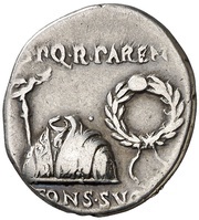 Denarius - Augustus CAESARI AVGVSTO obverse image