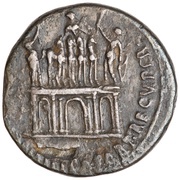 Denarius - Augustus CIVIB ET SIGN MILIT A PART RECVPER, Rome, 18 BC - 17 BC reverse image