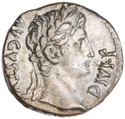 Denarius - Augustus IMP XIIII obverse image