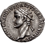 Denarius - Drusus the Elder DE GERM obverse image