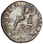 Denarius - Nero IVPPITER CVSTOS; Jupiter, Rome, 66-67 reverse image