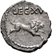 Denarius - Augustus LEG XVI, Rome, 68-69 reverse image