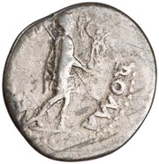 Denarius - Galba ROMA RENASCENS; Roma and Victory, Rome, 68-69 reverse image