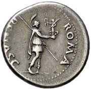 Denarius - Galba ROMA RENASC; Roma and Victory, Rome, 68-69 reverse image