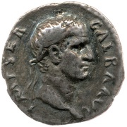 Denarius - Galba VIRTVS; Virtus obverse image