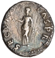 Denarius - Otho SECVRITAS P R; Securitas, Rome, 69 reverse image