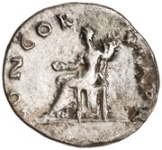 Denarius - Vitellius CONCORDIA P R; Concordia, Rome, 69 reverse image