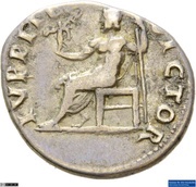 Denarius - Vitellius IVPPITER VICTOR; Jupiter and Victory, Rome, 69 reverse image