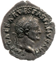 Denarius - Vespasian IVDAEA obverse image