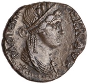 Denarius - Vespasian PACI ORB TERR AVG, Rome, 69-70 reverse image