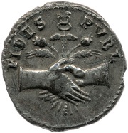 Denarius - Titus FIDES PVBL, Rome, 73 reverse image