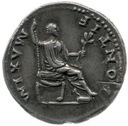 Denarius - Titus and Vespasian PONTIF MAXIM, Rome, 73 reverse image