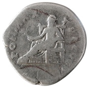 Denarius - Vespasian PON MAX TR P COS VI; Pax, Rome, 75 reverse image