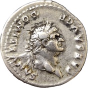 Denarius - Domitian COS IIII; Pegasus obverse image