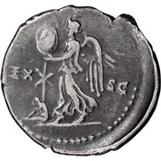 Denarius - Titus EX S C; Judaea, Rome, 80-81 reverse image