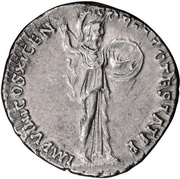 Denarius - Domitian IMP VIIII COS XI CENSORIA POTESTAT P P; Minerva, Rome, 85 reverse image