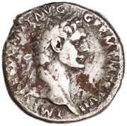 Denarius - Domitian IMP XIIII COS XIIII CENS P P P; Minerva obverse image