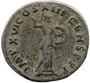 Denarius - Domitian IMP XVI COS XIIII CENS P P P; Minerva, Rome, 88-89 reverse image