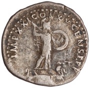 Denarius - Domitian IMP XXI COS XV CENS P P P; Minerva, Rome, 90 reverse image