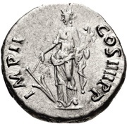 Denarius - Nerva IMP II COS IIII P P; Fortuna, Rome, 98 reverse image