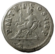 Denarius - Trajan P M TR P COS II P P; Abundantia, Rome, 98-99 reverse image