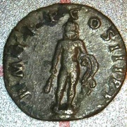 Denarius - Trajan P M TR P COS III P P; Hercules, Rome, 100 reverse image