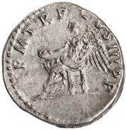 Denarius - Trajan P M TR P COS III P P; Victory, Rome, 100 reverse image