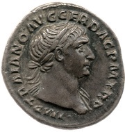 Denarius - Trajan COS V P P S P Q R OPTIMO PRINC obverse image