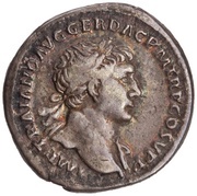 Denarius - Trajan S P Q R OPTIMO PRINCIPI; Fides obverse image