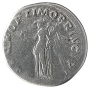 Denarius - Trajan S P Q R OPTIMO PRINCIPI; Victory, Rome, 103-111 reverse image