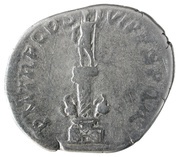 Denarius - Trajan P M TR P COS VI P P S P Q R, Rome, 114-117 reverse image