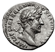 Denarius - Hadrian P M TR P COS III LIB PVB; Libertas obverse image