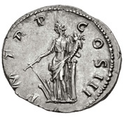 Denarius - Hadrian P M TR P COS III; Fortuna, Rome, 120-121 reverse image
