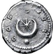 Denarius - Hadrian COS III •, Rome, 126-127 reverse image
