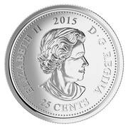 25 Cents - Elizabeth II Remembrance; colored obverse image