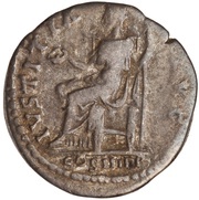 Denarius - Hadrian IVSTITIA AVG P P COS III; Justitia, Rome, 129-130 reverse image